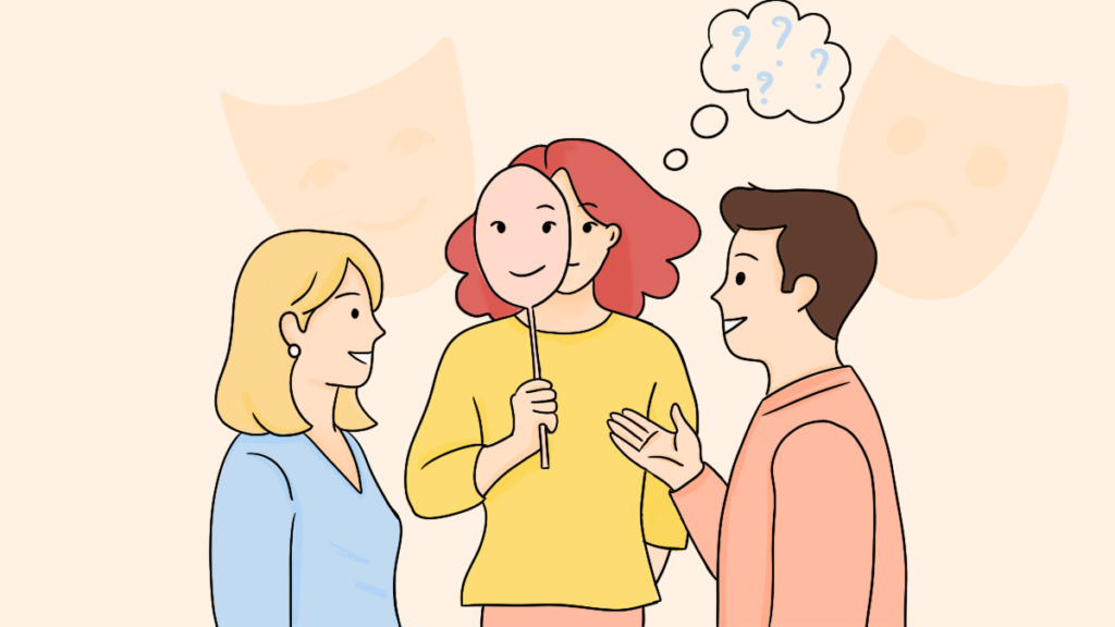 Le camouflage social dans l'autisme illustration sans titre